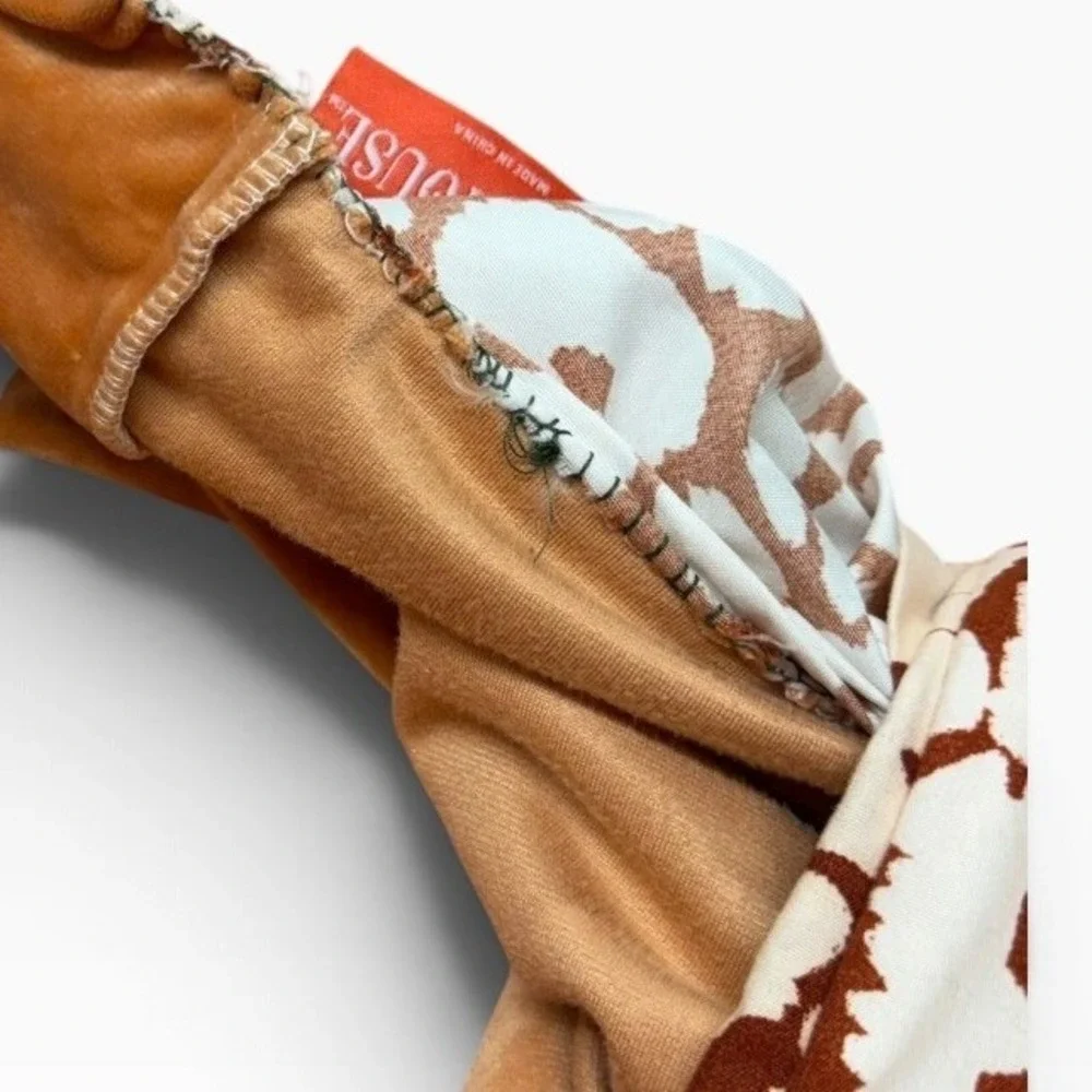 Opalhouse King Duvet Crushed Velvet Orange Leopard Reversible F16770139 FINAL!